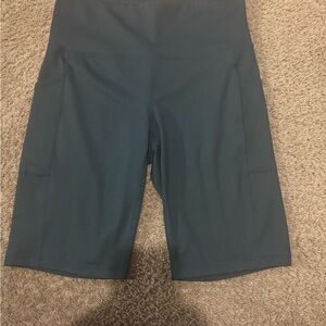 Ideology Blue Athletic Shorts High-Waisted Stretch